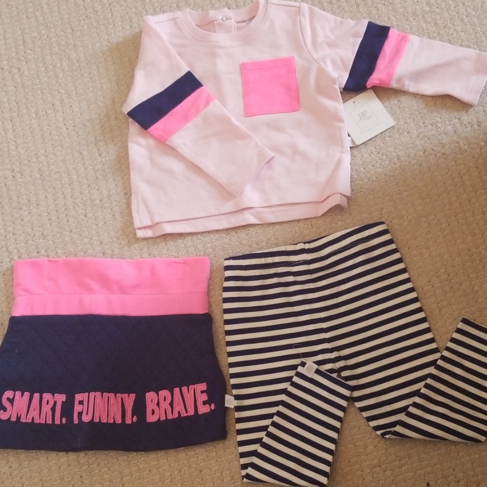 Rosie pope infant 3 pc knit set